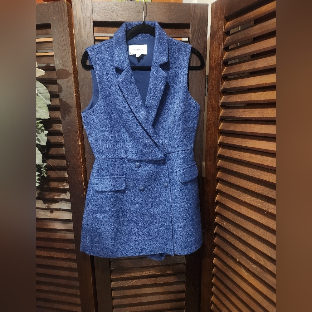 Tuckernuck Navy Double-Breasted Jumpsuit